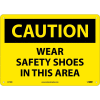 Signalisation de sécurité - Portez des chaussures de sécurité mise en garde - Rigides en plastique 10" H X 14" W