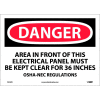 Signalisation de sécurité - Zone de danger - Vinyle 10" H X 14" W