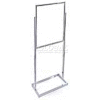 Azar Displays 300701 Chrome Single Panel Sign Easel, 23.75" x 59", Metal ,1 Piece
