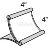 Azar Displays 300885 Curved Countertop Sign Holder, 4" x 4", Metal ,1 Piece
