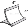 Global Approved 300885 Curved Countertop Sign Holder, 4 » x 4 », Métal,1 Pièce