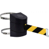 Tensabarrier®Warehouse Barrière de ceinture rétractable, ceinture 24' Blk/Ylw, montage à pince, étui noir