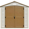Hangar de rangement en vinyle DuraMax DuraPlus 30114 8-1/16' W x 8-1/8 serait x 7-11/16' H, comprenant la Fondation
