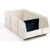 AkroBins® 1800 série 30348 - Bac à étagère empilable 8-1/4"W x 20-1/2"L x 7"H Beige avec un séparateur - Qté par paquet : 6