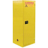 Global Industrial™ Inflammable Cabinet, Manuel Close Single Door, 60 Gallon, 23"Wx34"Dx65"H