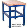 Stand de magasin standard de rite construit, bord carré supérieur de la boutique, 18 « W x 24"D x 36"H, bleu