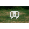 MINIT Plastic Barricade Extension, Interlocking, White