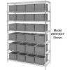 Global Industrial™ Chrome Wire Shelving With 36 3"H Grid Container Gray, 60x24x63