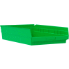 Akro-Mils Plastique Nesting Storage Shelf Bin 30178 - 11-1/8 po L x 17-5/8 po L x 4 po H Vert - Qté par paquet : 12
