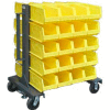 Strong Hold® Heavy Duty Mobile Bin Rack 3.33.2-BR-40CA - Double-Sided With 40 Bins