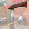 Smoking and Sidewalk Shelter Sloped Roof 6' x 5'