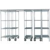 Space-Trac 5 Unit Storage Shelving Poly-Z-Brite 48"W x 21"D x 74"H - 12 ft.