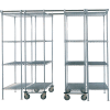 Space-Trac 4 Unit Storage Shelving Poly-Z-Brite 48"W x 24"D x 74"H - 12 ft.