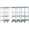 Space-Trac 6 Unit Storage Shelving Poly-Z-Brite 48"W x 18"D x 86"H - 12 ft.