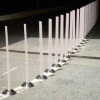 Surface Mount Flexible Stake 36" H White