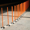 Surface Mount Flexible Stake 36" H Orange