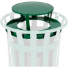 Global Industrial™ couvercle de capot de pluie en acier pour poubelle de 24 gallons, vert