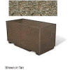 Concrete Outdoor Planter w/Forklift Knockouts, 48"Lx24"Wx24"H Rectangle Gray Limestone