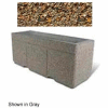 Concrete Outdoor Planter w/Forklift Knockouts, 72"Lx24"W x 30"H Rectangle Tan River Rock