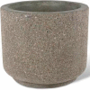 Concrete Outdoor Planter 36"Dia x 30"H Round Gray limestone