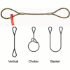 Lift-All® 38IEEX4 Permaloc™ Wire Rope Sling 3/8" x 4' Eye to Eye