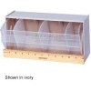 Quantum Dividable Tip Out Bin QTB410 11-7/8 x 5-1/4 x 5-15/16 Gray