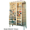 Quantum Gondola QS-569-56 Free Standing Slider System With 56 Variety Bins Gray