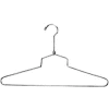 19" L acier Blouse et robe Hanger W / crochet ordinaire - Chromé - Qté par paquet : 100