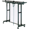 Hook Style Folding Coat Rack with 40 Triple Prong Hooks, Capacity 120 Coats