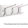 Six Stainless Steel Hook Panel