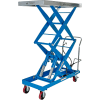 Pneumatic-Hydraulic Mobile Scissor Lift Table AIR-1500-D 1500 Lb.