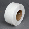 Cerclage de qualité machine industrielle™ mondiale, 3/8 « L x 12900'L x 21 » d’épaisseur, 9 » x 8 » Core, Blanc - Qté par paquet : 2