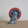 6" Polyurethane Swivel Caster with Brake 6229-SR-BK for Little Giant® Carts