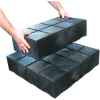 Fardage en plastique structurels Cube 24" W x 12 « D x 6" H