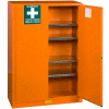 Justrite® Cabinet de préparation aux situations d’urgence, 65"Wx43"Dx18"H, Orange, Assemblé