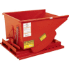 Medium Duty Self Dumping Forklift Hopper, 1/3 Cu. Yd., 2000 Lbs, Orange