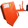 Medium Duty Self-Dumping Forklift Hopper, 1/2 Cu. Yd., 2000 Lbs. Cap., Orange