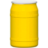 Eagle 55 gal jaune en plastique ouverte-tête droite Lab Pack tambour 1656M - Verrouillage du levier métallique