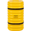 Eagle colonne protecteur, 9" ouverture ronde, 42" haut, jaune avec des bandes noires, 1709