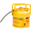 Eagle D.O.T. Approved Transport Can w/7/8" Flexible Hose Type II Yellow 5 Gal., 1215Y