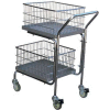 Portage Mail Cart MAIL-55 2 Shelf 200 Lb. Capacité