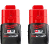 Milwaukee® 48-11-2411 12V Li-Ion M12 Batterie 1,5Ah Compact 2Pk