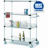Nexel® Stainless Steel Shelf Truck 48x18x80 1200 Pound Capacity