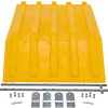 Plastic Lid for Triple-Bin Recycling Hopper, Yellow