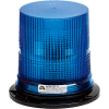 Wolo® LED Permanent Mount Or 1" Npt Pipe Mount Warning Light, Blue Lens - 3085Ppm-B