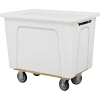 Chariot avec boîte en plastique Wesco®, 4 boisseaux, roulettes de 5 po 272505, blanc