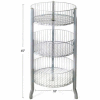 Azar Displays 300703 3-Tiered Large Wire Bins, 45" OAH, Metal ,1 Piece