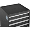 Global Industrial™ Top Tray w/Vinyl Mat for 30"Wx27"D Modular Drawer Cabinet Black