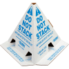 Global Industrial™ « Do Not Stack » Printed Pallet Cones, White, 50/Pack