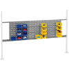 Global Industrial 18" & 36" Louver Panel Kit, 72"W, Gray